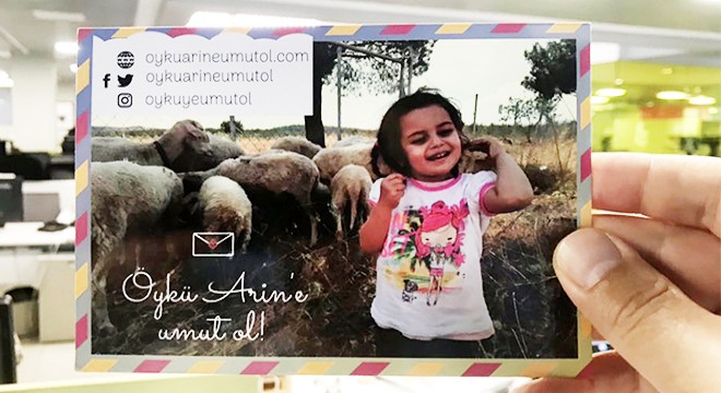 Öykü Arin'in hazırladığı posta kartları kayboldu