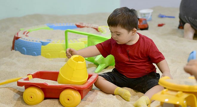 Özel çocuklar gönüllerince eğlendi