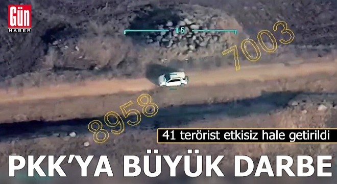 PKK ya büyük darbe! 41 terörist etkisiz hale getirildi