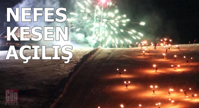 Palandöken'in zirvesinde nefes kesen açılış
