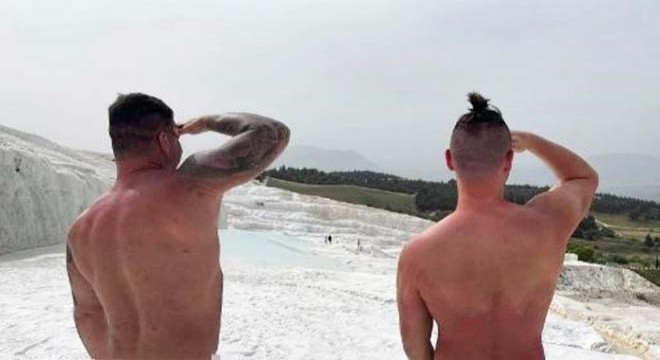 Pamukkale'de çekilen çıplak fotoğrafa tepki