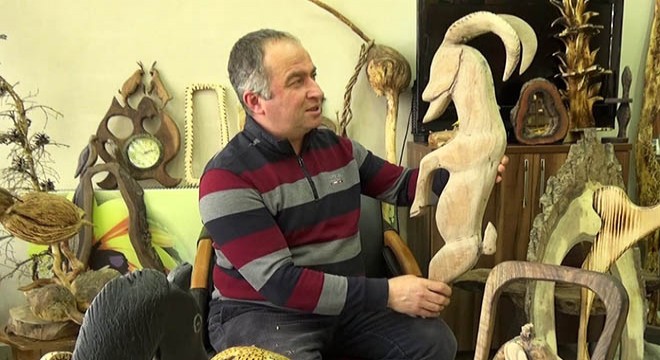 Pandemiyi fırsata çeviren otelci, ahşaba hayat veriyor
