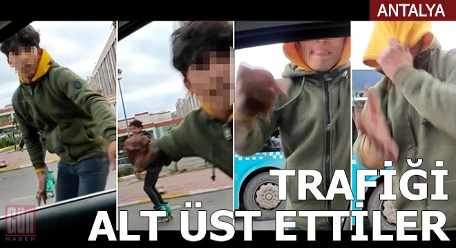 Patenli magandalar trafiği alt üst etti