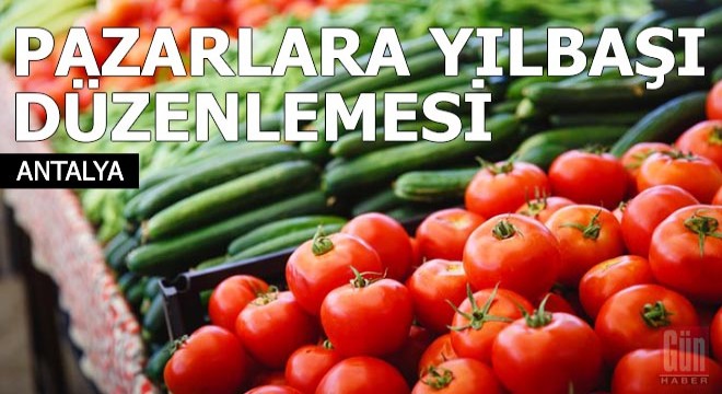 Pazarlara yılbaşı düzenlemesi
