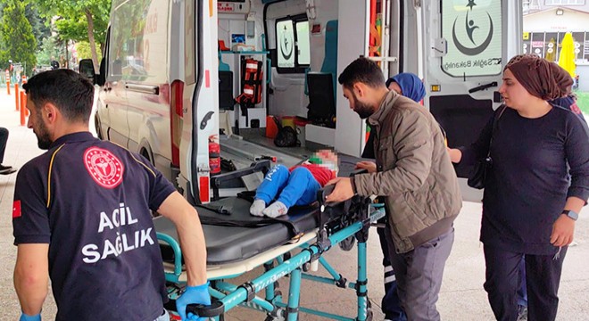 Pencereden düşen bebek yaralandı