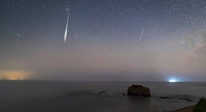 Perseid in  ateş topu , Seferihisar da görüntülendi