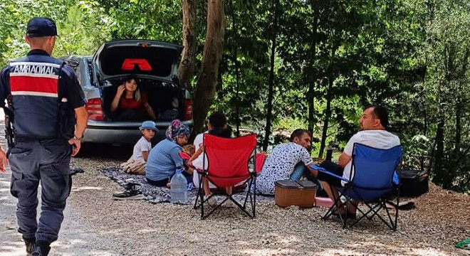 Piknik yapanlara jandarmadan yangın uyarısı