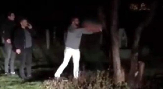 Piknikte ağacı kesip, yaktılar