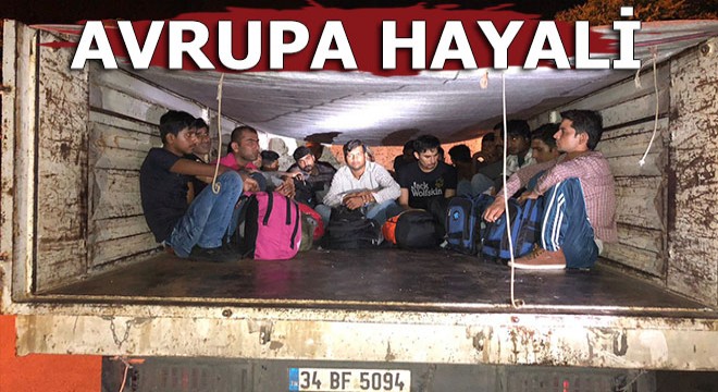 Polis hırsız var diye gitti göçmenleri buldu
