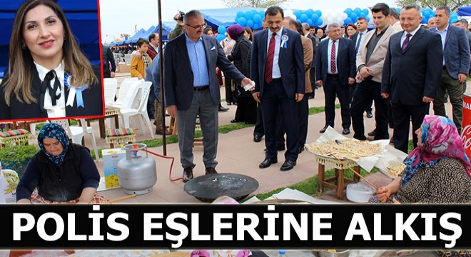 Polis eşlerinden kermes