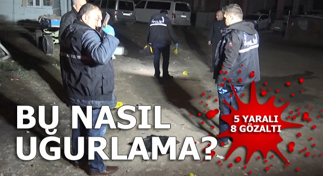 Polise ateş açıldı: 5 yaralı, 8 gözaltı