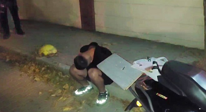Polisin 'dur' ihtarına uymayan motosikletli alkollü çıktı