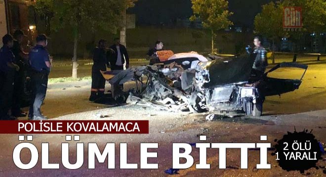 Polisle kovalamaca ölümle bitti; 2 ölü, 1 yaralı