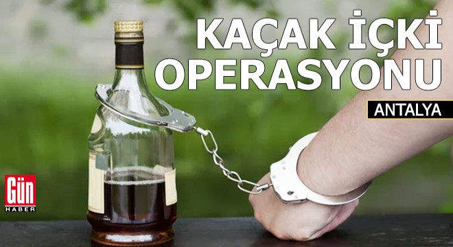 Polisten sahte- kaçak içki operasyonu