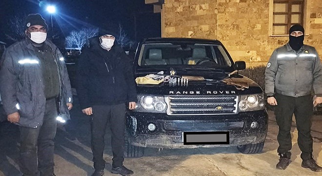 Projektörle avlanılan cipe el konuldu