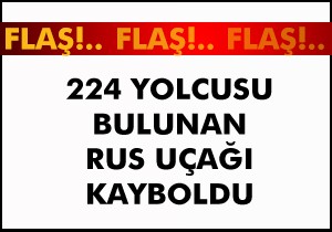 Rus uçağı radarda kayboldu