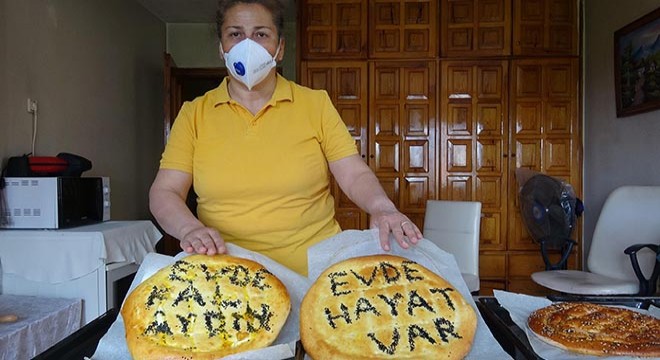 Ramazan pidesiyle 'evde kal' mesajı