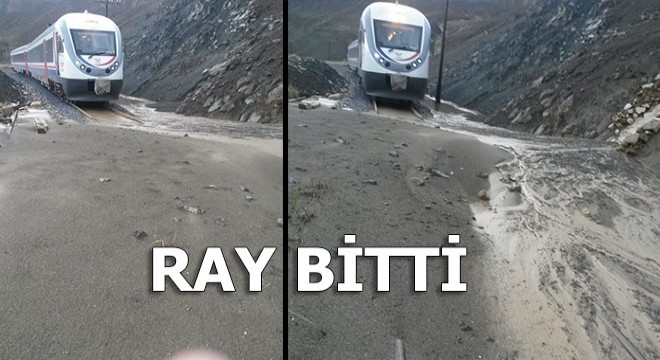 Ray bitti tren yolda kaldı