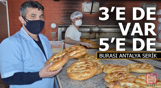 Ramazan pidesi 3'e de var, 5'e de...