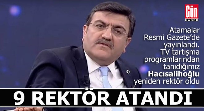 Rektör atamaları Resmi Gazete de