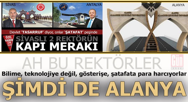 Rektörler şatafatı çok sevdi...