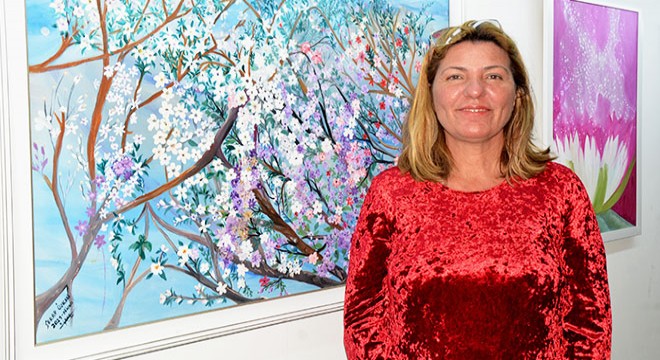 Ressam Özkan, pandemi eserlerini sergiledi
