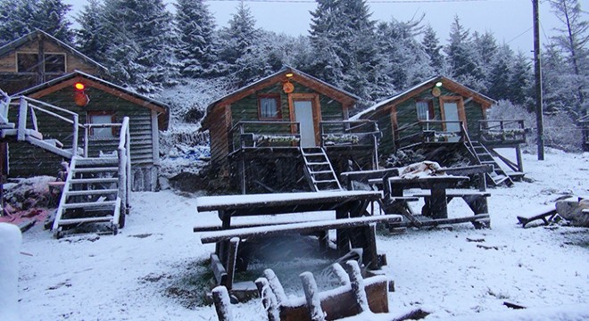 Rize yaylalarında mayıs karı