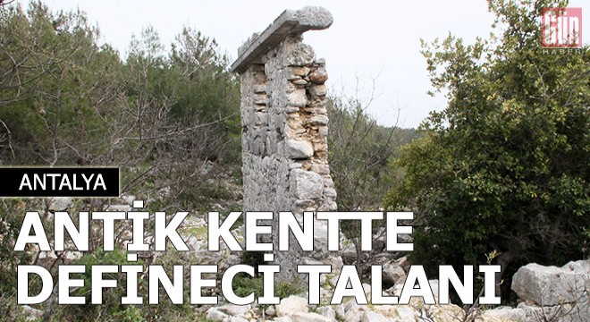 Roma dönemi antik kentte defineci talanı