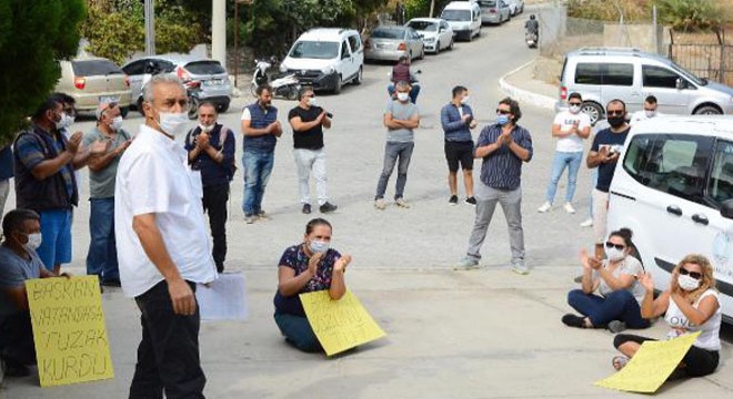 Ruhsat mağdurları oturma eylemi başlattı