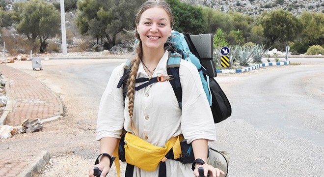 Rus turist, Likya Yolu'nu tek başına yürüyecek