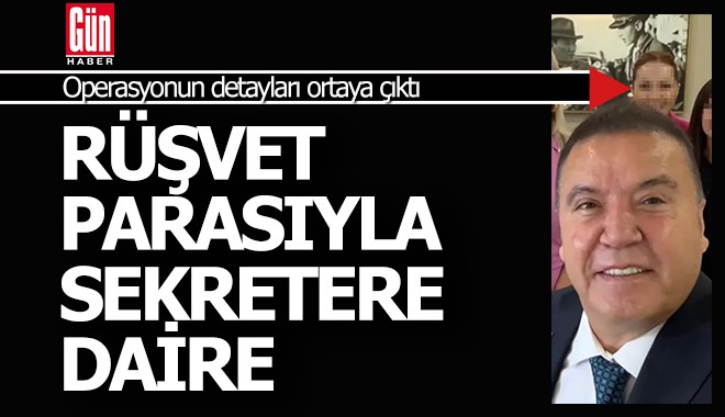 Rüşvet parasıyla özel kalemdeki sekretere daire alındı ididası