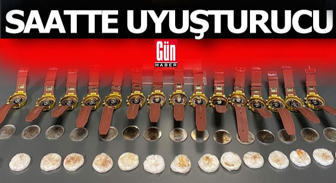 Saatte uyuşturucu taşındı