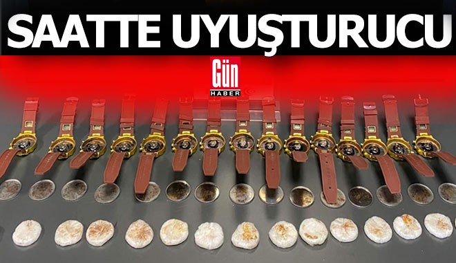 Saatte uyuşturucu taşındı