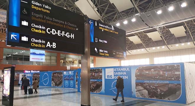 Sabiha Gökçen Havalimanı'na yeni check-in kontuarı