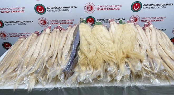Sabiha Gökçen'de 54 kilo insan saçı ele geçirildi