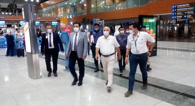 Sabiha Gökçen’de koronavirüs denetimi