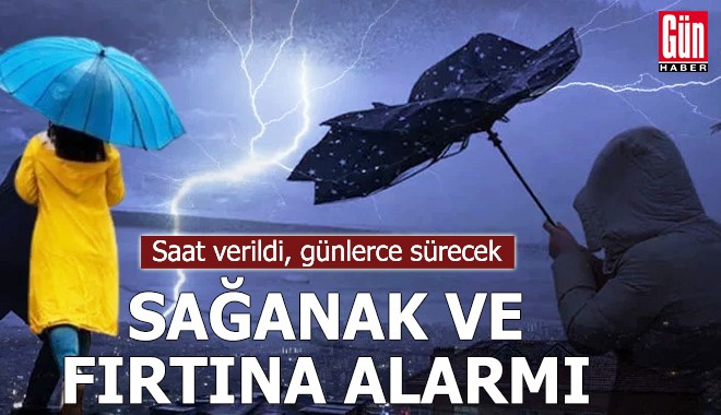 Sağanak ve fırtına alarmı verildi: Günlerce sürecek