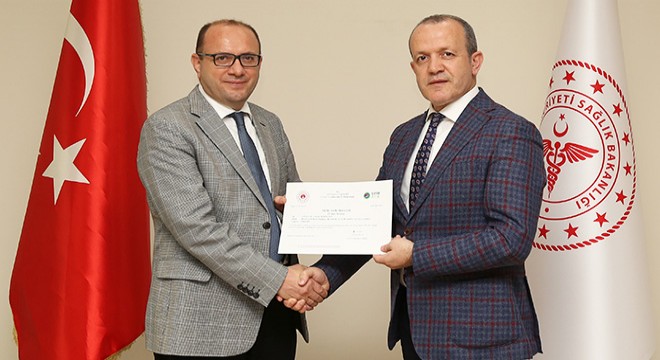 Sağlık Müdürlüğü'ne 'Sıfır atık' belgesi