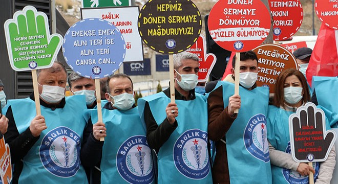 Sağlık-Sen'den 'döner sermaye' eylemi