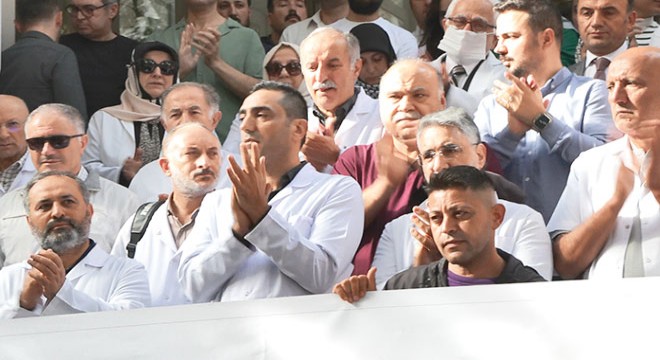 Sağlık çalışanlarından İsrail protestosu