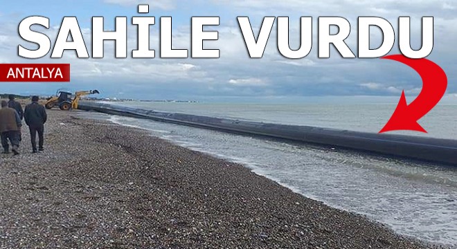 Sahile vurdu