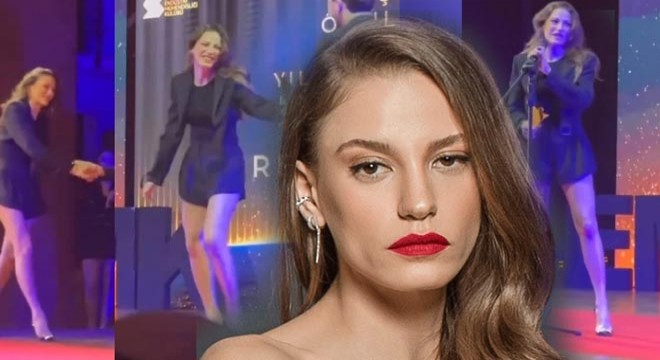 Serenay Sarıkaya'nın sahneye çıkışı olay oldu
