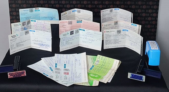Sahte çek operasyonuna 5 tutuklama