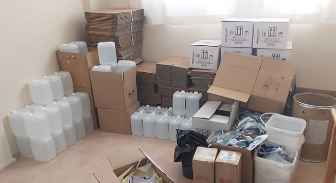Sahte içki imalathanesine baskın: 1 gözaltı