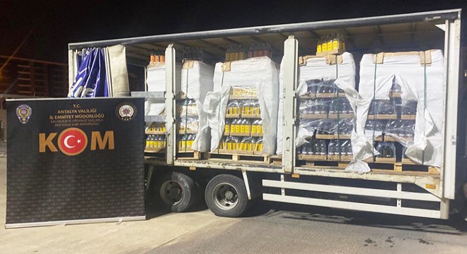 Antalya'da sahte içki operasyonu