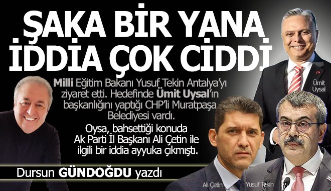 Şaka bir yana iddia çok ciddi