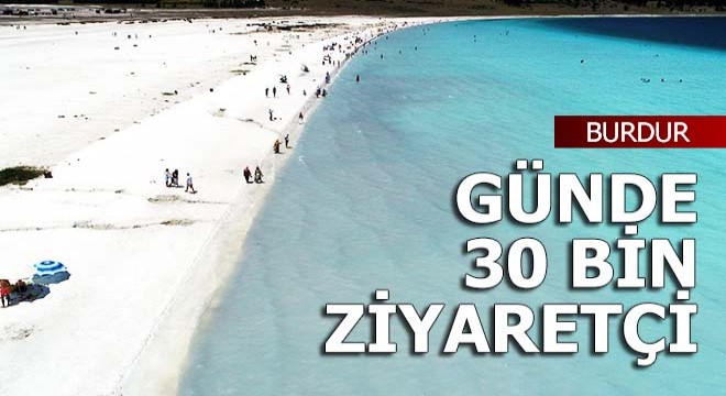 Salda Gölü'ne günde 30 bin ziyaret