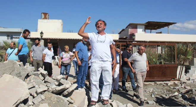 Samandağ'da yıkım gerginliği sürüyor