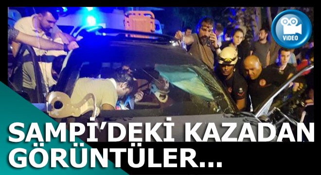 Sampi'daki kazadan video görüntüleri