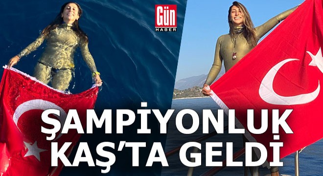 Şampiyonluk Kaş'ta geldi